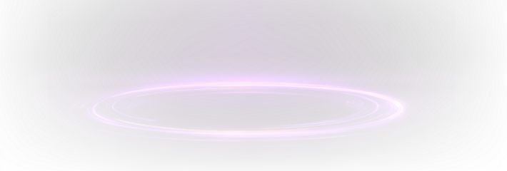 Futuristic Neon Energy Ring Portal with Blue and Purple Glow PNG Overlay