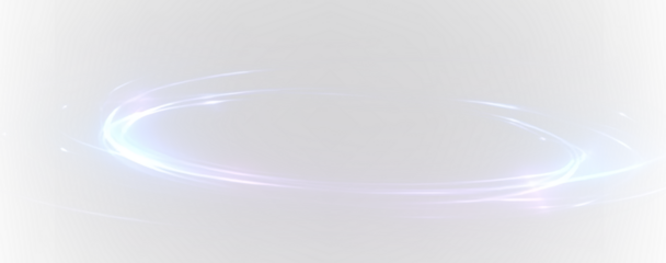 Futuristic Neon Magic Ring PNG Overlay with Glowing Blue Purple Portal Light Effect