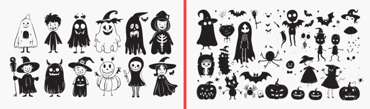 Cute Witch Girl Character, Halloween Costume Illustration, Magic Fantasy Drawing, Children Coloring Page, Spooky Season Art, Adorable Witch Design, Kids Halloween Activity
