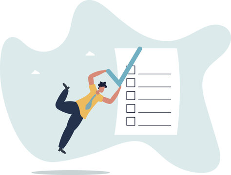 Self assessment, evaluate yourself for personal development or work improvement concept.about a man and his life.