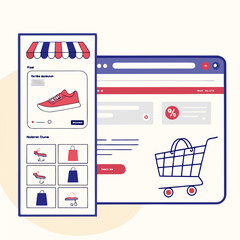 E-commerce shopping interface