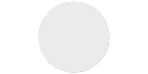 Frosted Glass Circle, Liquid glass design element.  Glassmorphism UI Button on Transparent Background