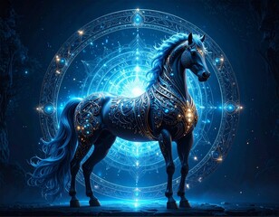 horse in the night