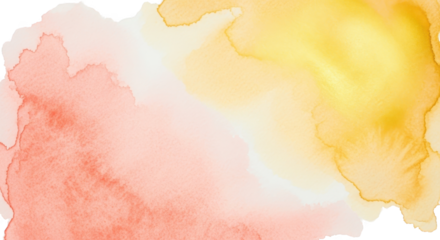 Vibrant watercolor background in pink and yellow hues