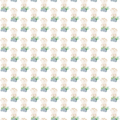 Obraz premium Tree mixed seamless pattern