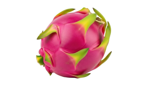 Isolated pitaya dragon fruit for healthy eating and lifestyle, refreshing vegetarian dessert