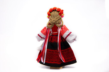 The Ukrainian motanka doll is an ancient amulet and symbol of Ukrainian culture, made without a face so as not to instill a soul in it. Instead of a face, a cross is often dangled to protect against e