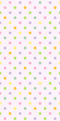 Colorful Polka Dot pattern, colorful seamless texture