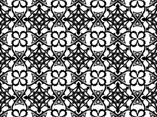 A seamless monochrome pattern for creative projects.