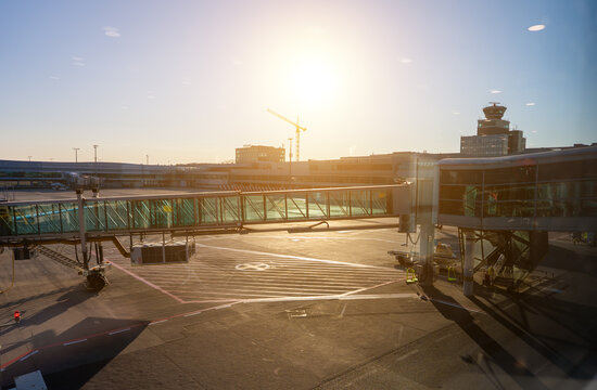 Prague, Czech Republic - 13.05.2025: Vaclav Havel Airport Prague.