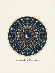 Ramadan kareem intricate mandala design