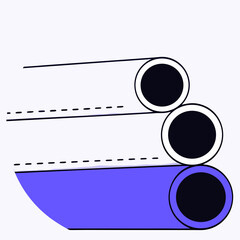 Abstract boat illustration