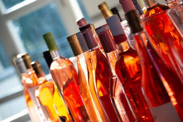 rosé wines in Italy many bottles