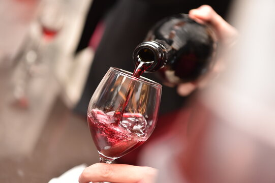 Lambrusco wine from Emilia Romagna region in Italy