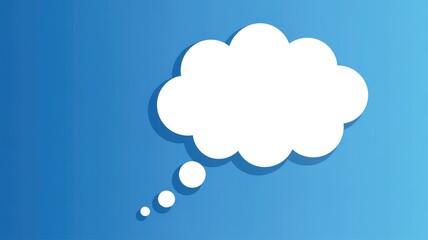 Speech bubble icon for dialogue and communication, flat vector illustration