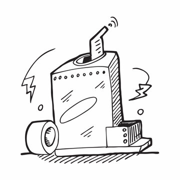 Vintage radio illustration