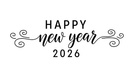 Vector illustration of a happy Merry Christmas greeting card design featuring a fun thank you text logo and celebration lettering symbol