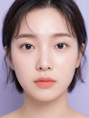 Fototapeta premium 뷰티 초상화 피부관리 클렌징, Beauty Portrait Skincare Cleansing
