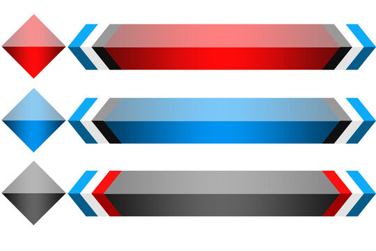 Modern social media title bar ticker isolated on transparent background, clean lower third headline banner for news, live streaming, reels and video content png