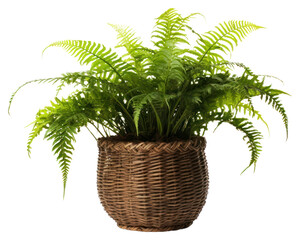 Obraz premium PNG Fern basket plant
