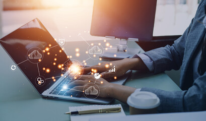 Digital transformation technology strategy, IoT, internet of things. transformation of ideas and the adoption of technology in business in the digital age, enhancing global business capabilities. Ai