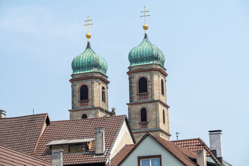Fototapeta premium Kirchtürme in Bad Säckingen