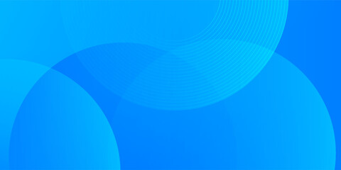Abstract background blue with dynamic circle shape elements. Trendy and modern geometric gradient background. Vector Illustration
