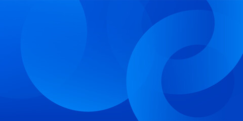 Blue gradient abstract circle shape background vector design