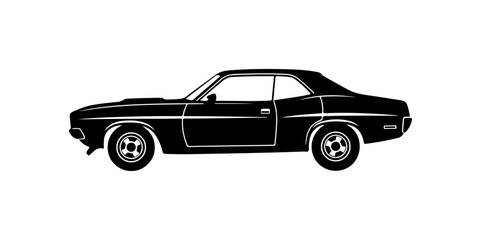 Obraz premium Classic Muscle Car Illustration