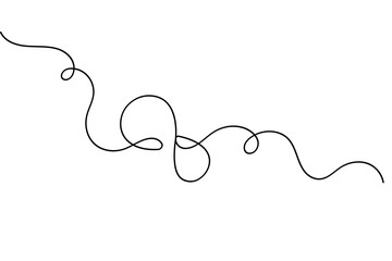 Minimalist infinity symbol continuous one line art vector illustration isolated on white background