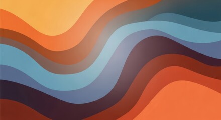 Abstract colorful wave pattern with gradient colors.