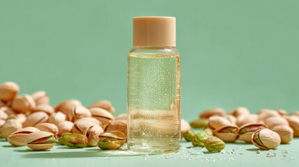 Pistachio oil bottle