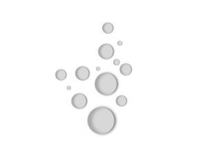 abstract water drop set isolated on transparent background