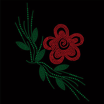 Rhinestone Design Vector Template