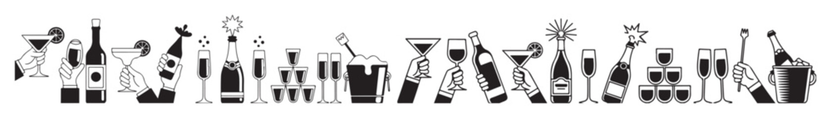 Black and White Chess Pieces on Checkered Board © Baloch