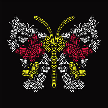 Rhinestone Design Vector Template