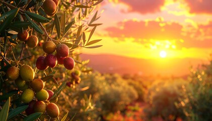 Olive tree plantation Mediterranean