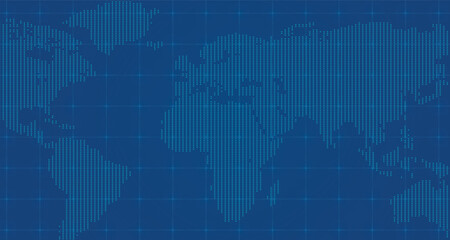 Next-Generation AI Network Visualization Across a Connected World Map © Erick Setio Pamuji