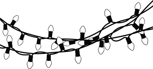 Lightbulb string lights for indoor and outdoor decor