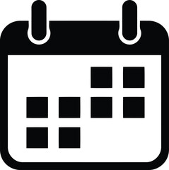 Fototapeta na wymiar Calendar icon representing schedule management daily planning organization time tracking appointment date events and agenda