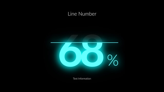 HUD Neon Infographics Line Number x1