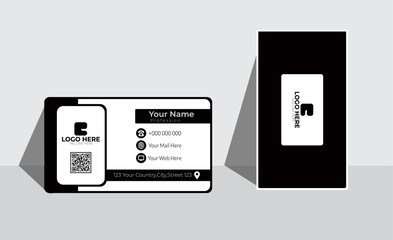 Modern minimal professional corporate business card design template