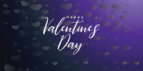 Dark Blue Purple valentines day Gradient Background
