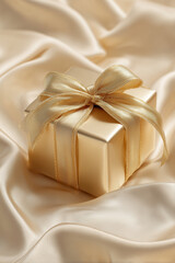 Gift, present in golden package