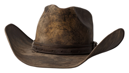 PNG A single cowboy hat accessory rustic style.