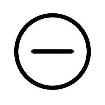 Minimalist subtract icon