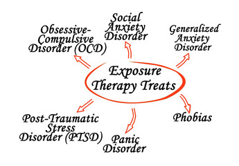 Six Conditions Treated by  Exposure Therapy © Dmitry
