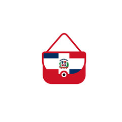 Dominican Republic Flag Women Purse In Icon