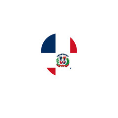 Dominican Republic Flag Balloon In Icon