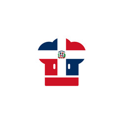 Dominican Republic Flag Chef Hat In Icon